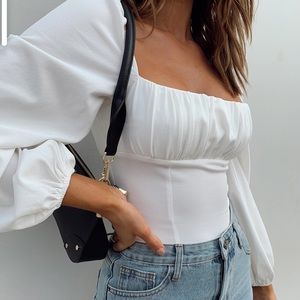 Princess Polly Laura Bodysuit -White